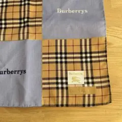 【未使用】Burberrys チェック柄 ハンカチ 大判
