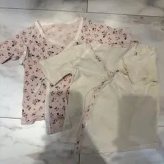ベビー肌着 短肌着 女の子 新生児 2枚セット 50-60cm