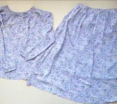 sm2 サマンサモスモス 花柄長袖ブラウス スカート セット ロングワンピース