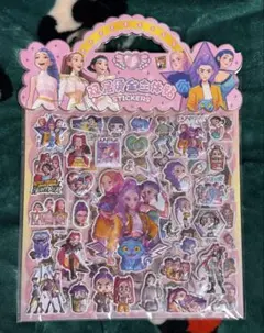 【新品・未開封】K-POP デーモンハンターズ　大容量ぷくぷくシール2枚組C⭐︎