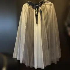 グラデーションチュールロングスカートウエストから下まで87センチ