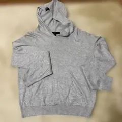 FOREVER 21 グレー フード付きパーカー Lサイズのサムネイル