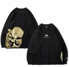 レア　美品　岡本太郎　ニューエラ　長袖　Tシャツ 黒 L 太陽の塔