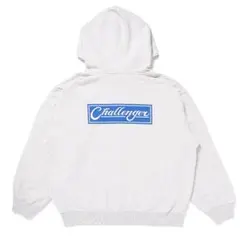 【CHALLENGER】BAR LOGO ジップパーカー グレー【XL】