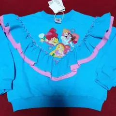 新品 Littic プリンセス トレーナー 110 水色 フリル