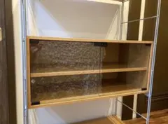 無印良品 木製ユニットシェルフ用 ガラス引き戸棚のサムネイル