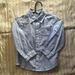 ライトブルー 長袖シャツ 胸ポケット付き