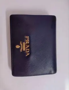 PRADA ネイビー 二つ折り財布