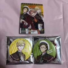 アイナナ　ココス缶バッジ　クリアカード　二階堂大和　和泉三月　六弥ナギ　ピタゴラ