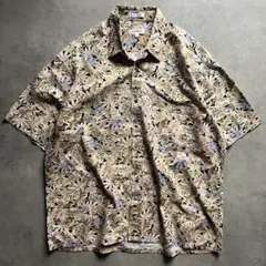 90s ピエールカルダン 総柄 シャツ 半袖 pierre cardin