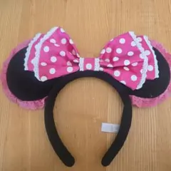 東京ディズニーリゾート カチューシャ ピンク水玉