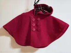 MIKI HOUSE 赤ポンチョ Fサイズ(70～90cm)