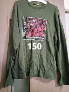 長袖Tシャツ150 カーキー　スノーボード　スノーボーダーsnowboard