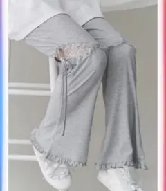 レースパンツ カジュアルパンツ