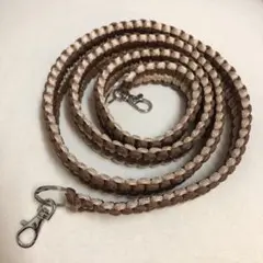 ハンドメイド スマホショルダーストラップ ブラウン