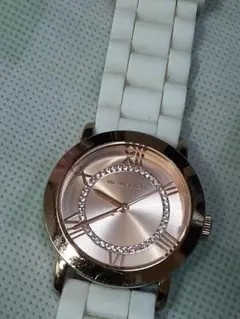 MICHAEL KORS 腕時計 ホワイト/ローズゴールド
