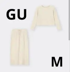 GU ジーユー ストレッチソフトラウンジスカートセット Mサイズ