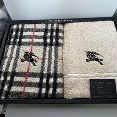 【未使用】BURBERRY フェイスタオル 2枚セット(箱無し発送)
