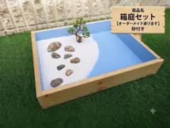 箱庭あそびセット 箱と砂 箱庭療法 ※3歳以上向け - メルカリ