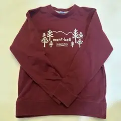 mont-bell キッズ トレーナー 140 バーガンディ