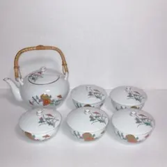 H-choice 湯飲み 4客セット 赤 花柄 - メルカリ