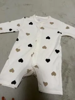 ハート柄ロンパース 50-60cm