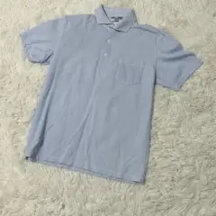 【c5379】✨美品✨UNIQLO ポロシャツ 半袖　ブルー