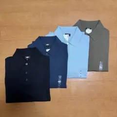 UNIQLO ウォッシャブルニットポロセーター 半袖 4点セット