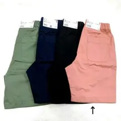 新品　UNIQLO　イージーショートパンツ　ピンク　130　ユニクロハーフパンツ