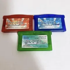 GBA ポケモン ルビー　サファイア　エメラルド 【端子清掃及び動作確認済】