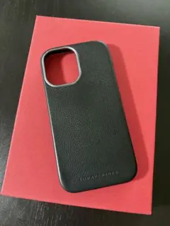 ボナべンチュラ iPhone16ケース ノービレレザー黒 2年使用