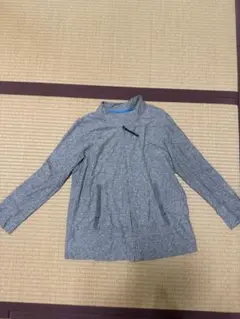 グレー ジップアップ 長袖 トップス Lのサムネイル