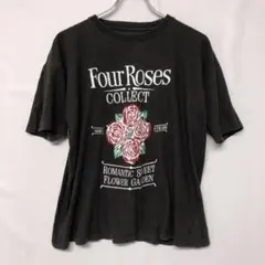 Four Roses ウイスキー メンズ オールド レトロ企業物 古着 Tシャツ