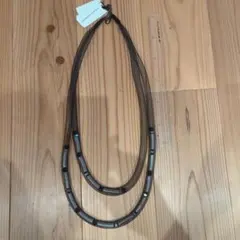 （未使用）Hiroko Koshino メッシュ二重ネックレス