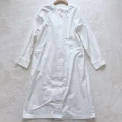 【新品未使用】MOUSSY ロングシャツ ジャケット ワンピース コットン 白