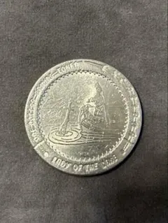 thailand 記念メダル　　タイ王国　プラクルアン　ラーマ国王　当時物 銀貨】タイ王国 1バーツ銀貨／ラーマ6世（ワチラーウット王）1916年頃