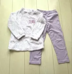 ユニクロ　ディズニープリンセス　フリースパジャマセット 120cm