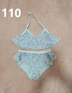 水着　110　セパレート　ビキニ　ペイズリー　スイムウェア