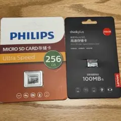新品PHILIPS Lenovo 純正 256GB MicroSDセット