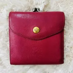 限定品　イルビゾンテ二つ折り財布　ピンク　がま口