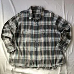 00s チェック ネルシャツ グランジ Y2K 平成 レトロ 古着 大人気
