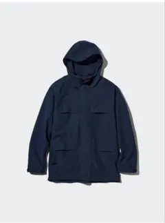 UNIQLO ユーティリティパーカ　ドローコードあり　ネイビーM