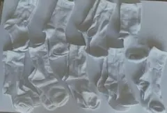 白いソックス9足　スクールソックス