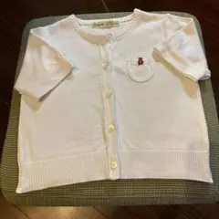 ファミリア コットン半袖カーデガン サイズ120