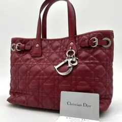 美品 Dior ディオール パナレア カナージュ バッグ A4 トート 大容量