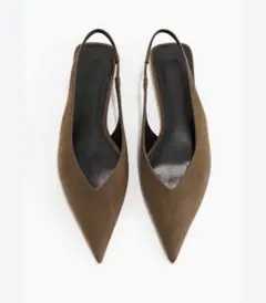 H&M ♦︎ポインテッドトゥスリングバックストラップシューズ：フラットソールのサムネイル