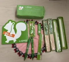 LISMO 扇子　ペンポーチ　ボールペン　シャーペン　マウスパッド　平成レトロ