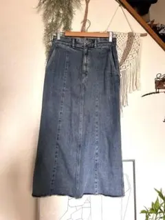 デニムナロースカート