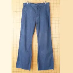 80s USNAVYミリタリーセーラーフレアデニムパンツ W36 米軍 ss54