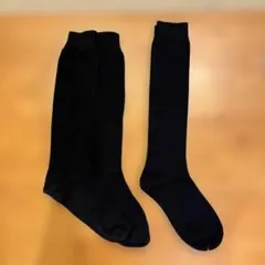 野球ソックス　黒　練習用